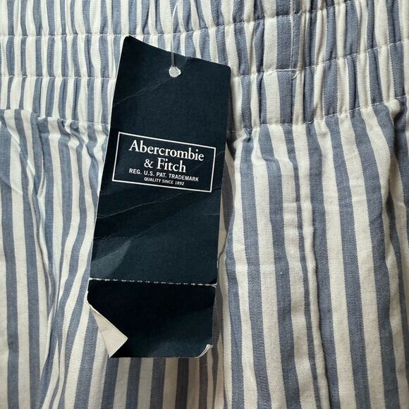 Abercrombie & Fitch Blue Striped Women Shorts - Picture 4 of 5